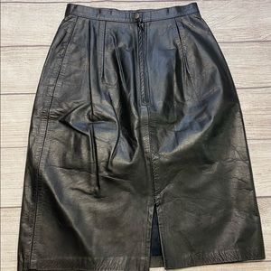 Outerwear by Phoenix Black Leather Skirt Women’s.